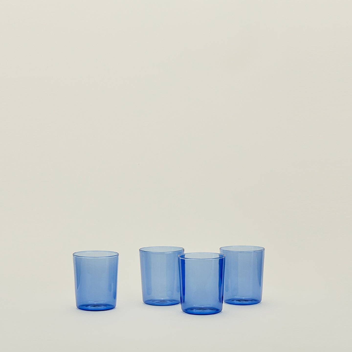 ESSENTIAL GLASSWARE - SET OF 4, BLUE: LARGE