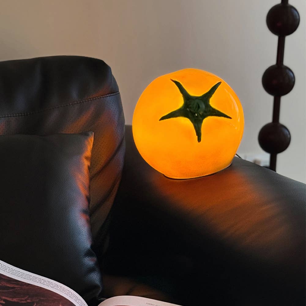 3 Color Dimmable Cute Table Lamp Night Light: Red