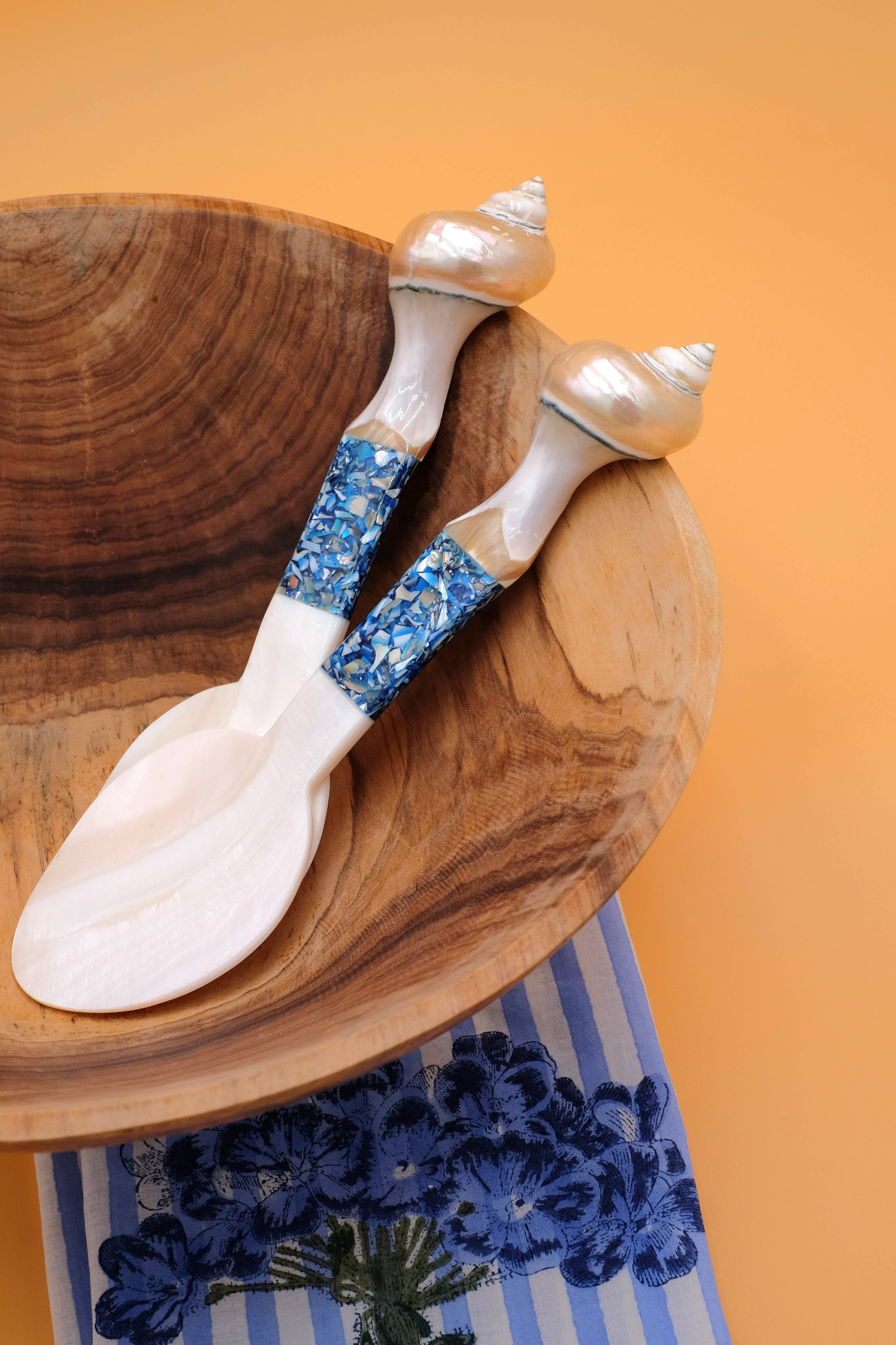 Seashell Serving Set in Blue – The Coco Shop