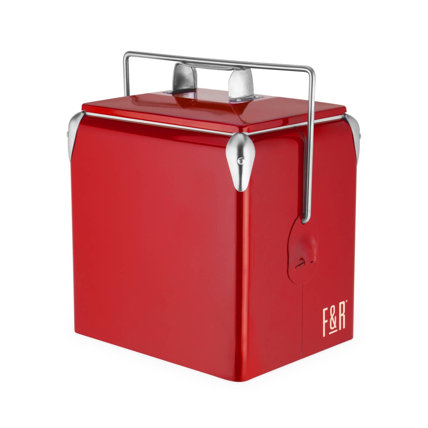 Red Vintage Metal Cooler