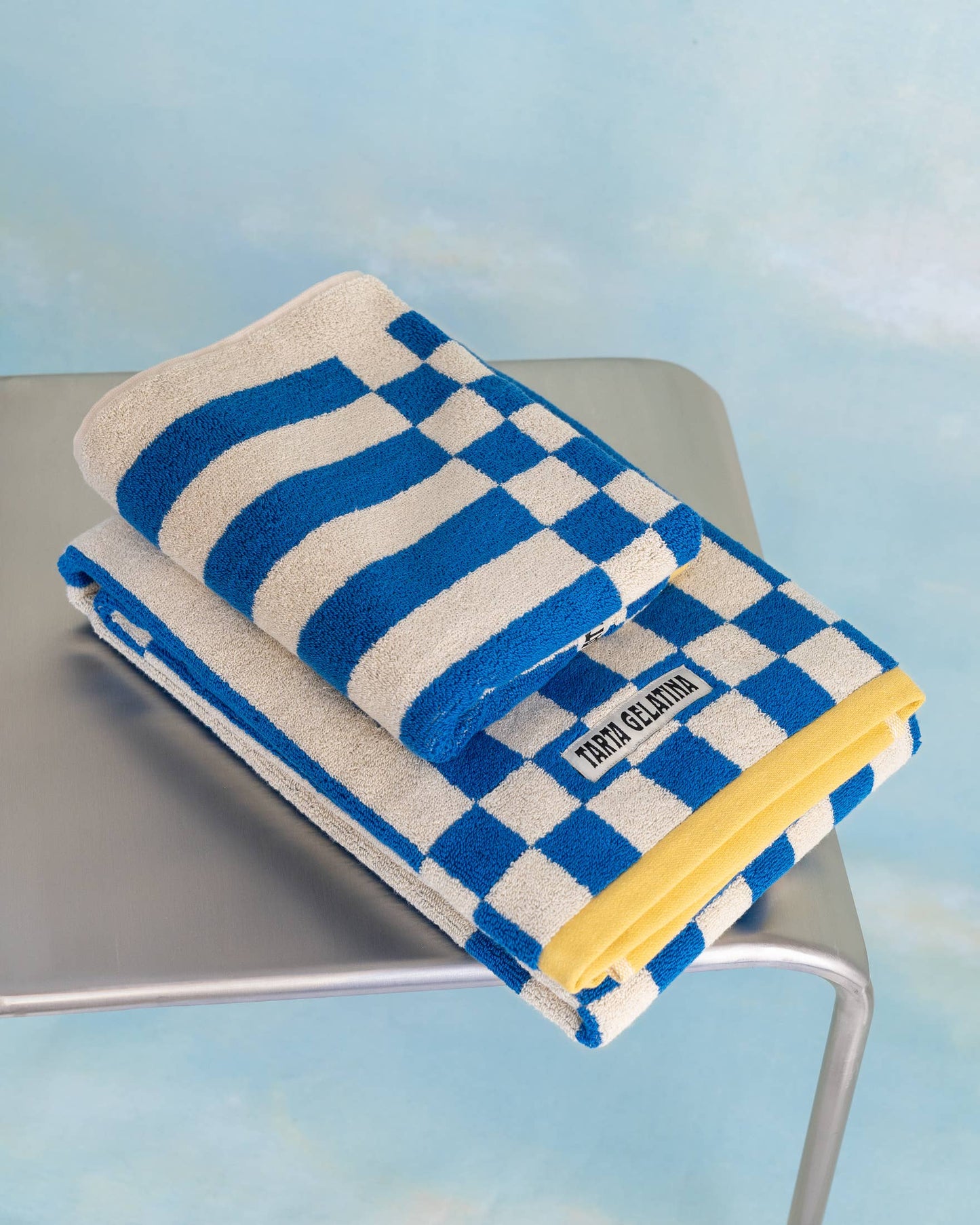 Clubhouse Stripe Towel: Blue / Hand Towel