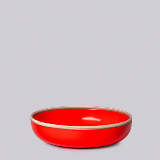 Coral Red Glossy Porcelain Hermit Bowl Nests: Coral red / Medium