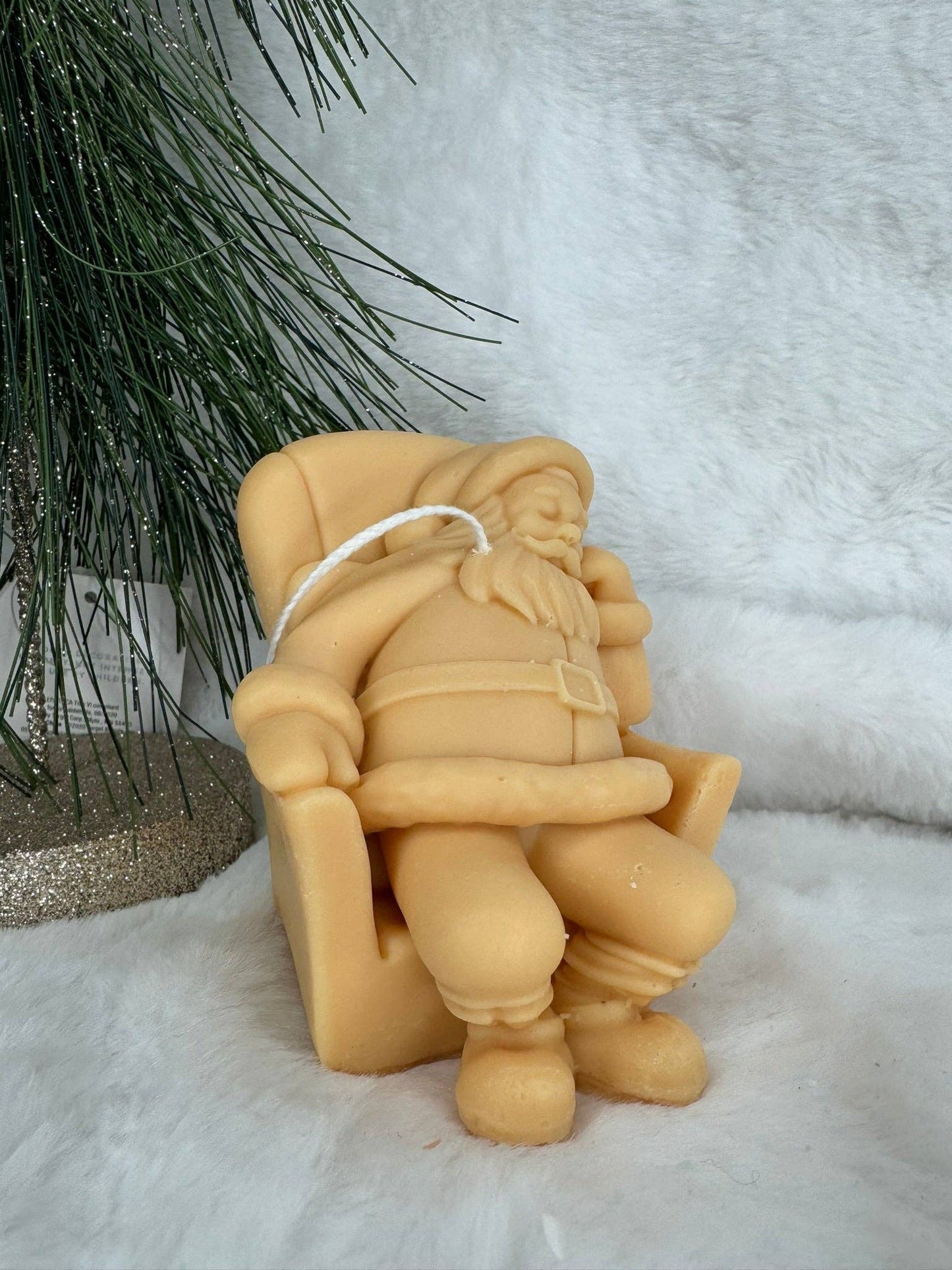 Tired Santa Candle: Nude / Morning wood Santal + Sandalwood + Coconut