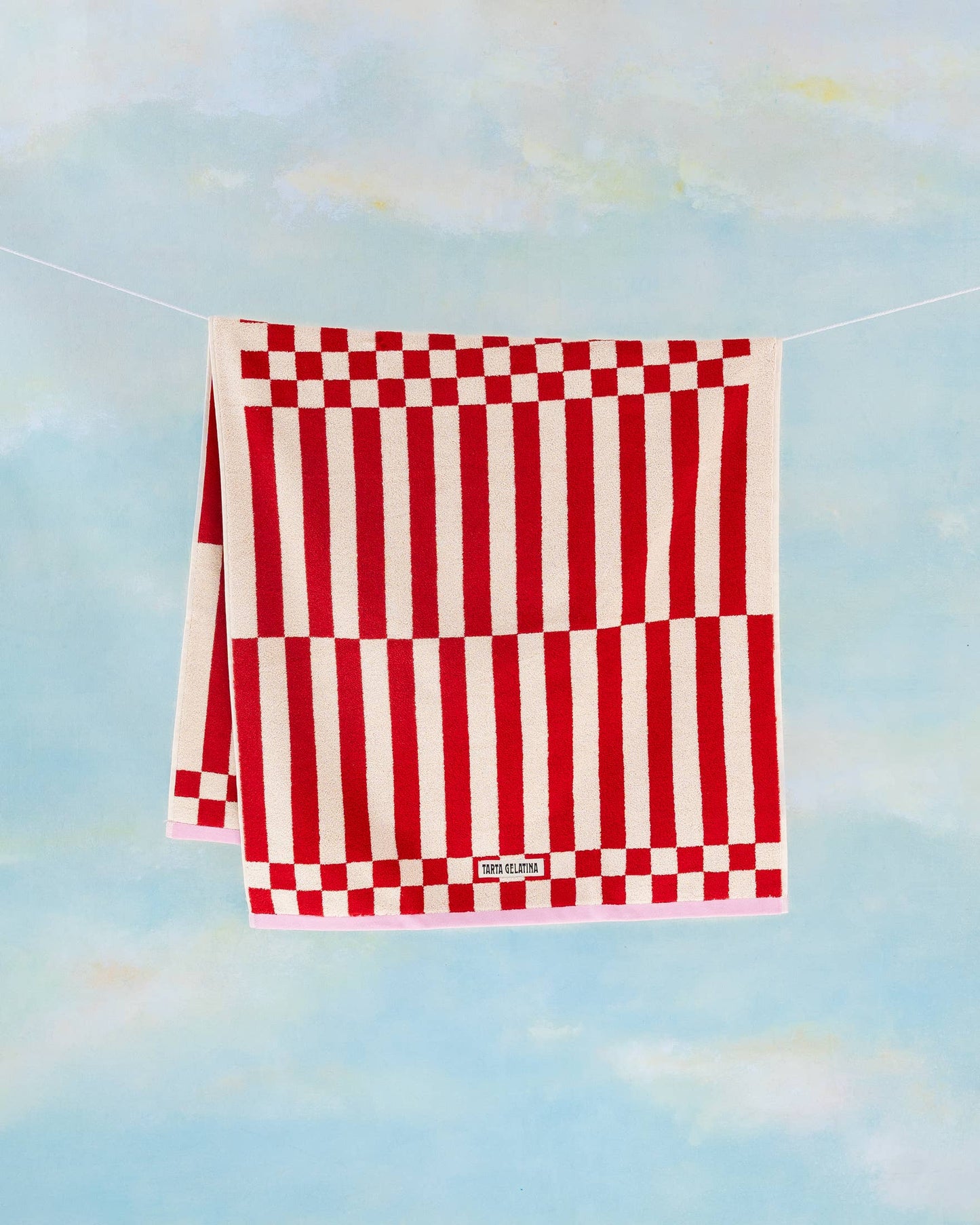 Clubhouse Stripe Towel: Blue / Hand Towel