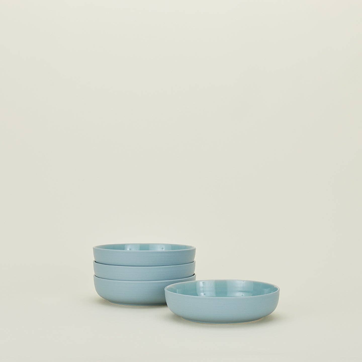 ESSENTIAL LOW BOWL - SET OF 4, SKY