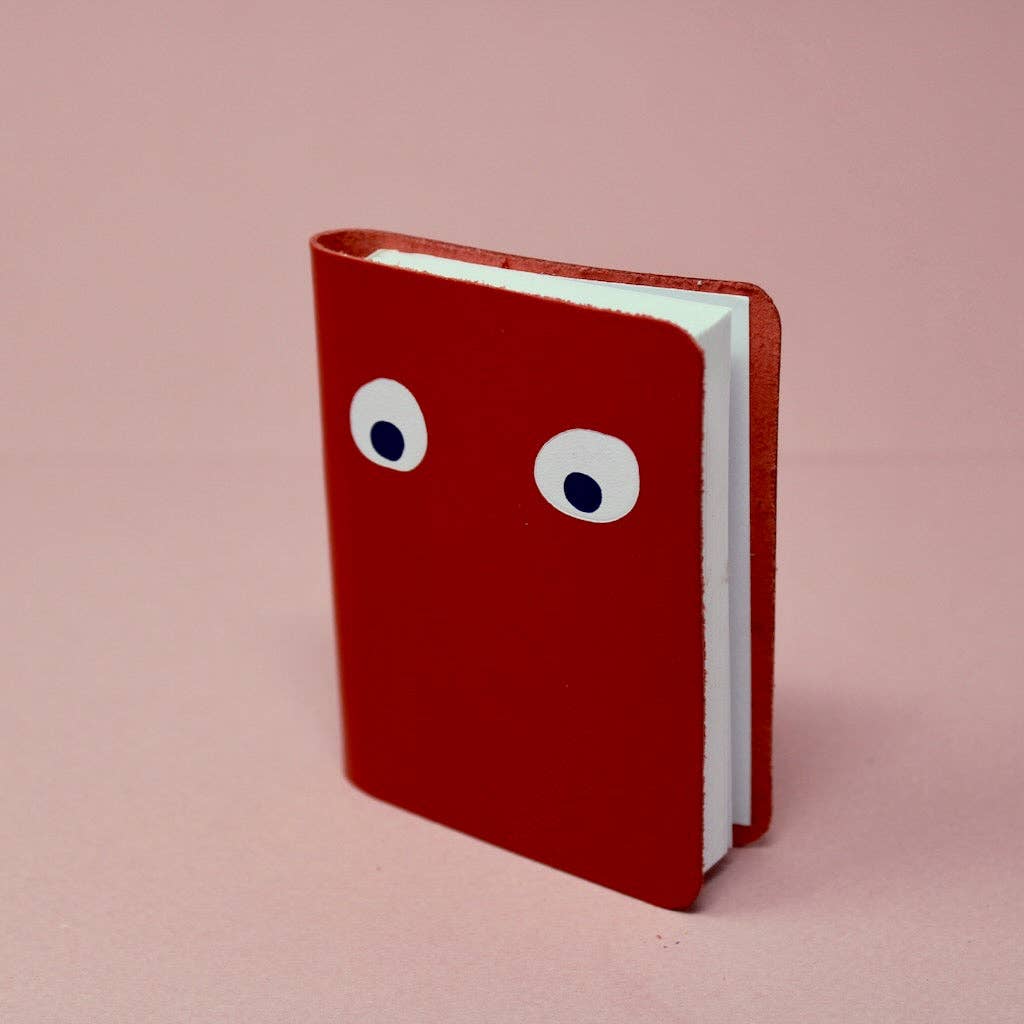 Googly Eye Mini Notebook: Red