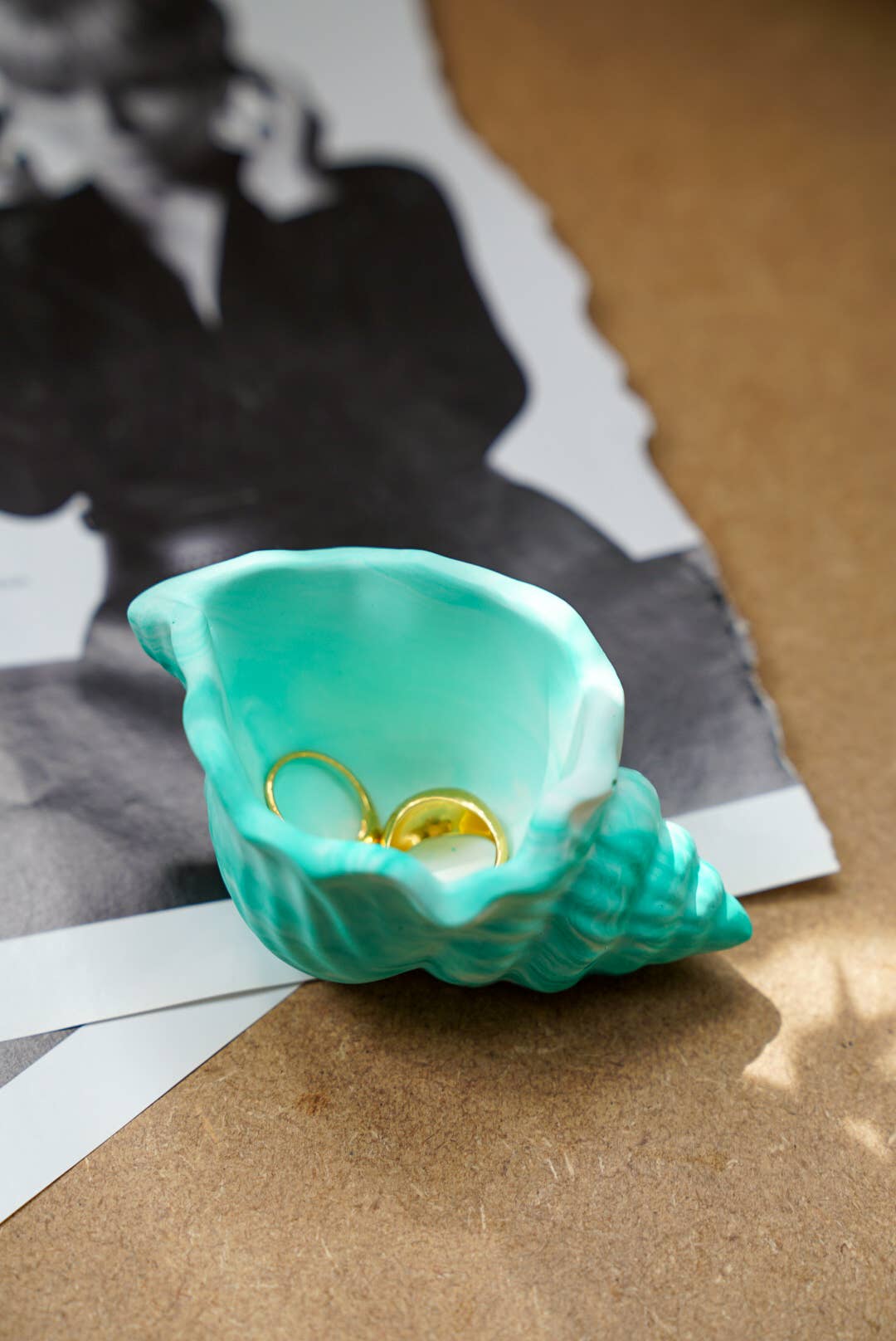 Shell Jewellery Dish, Ring Holder Spring & Summer Home Decor: Off White