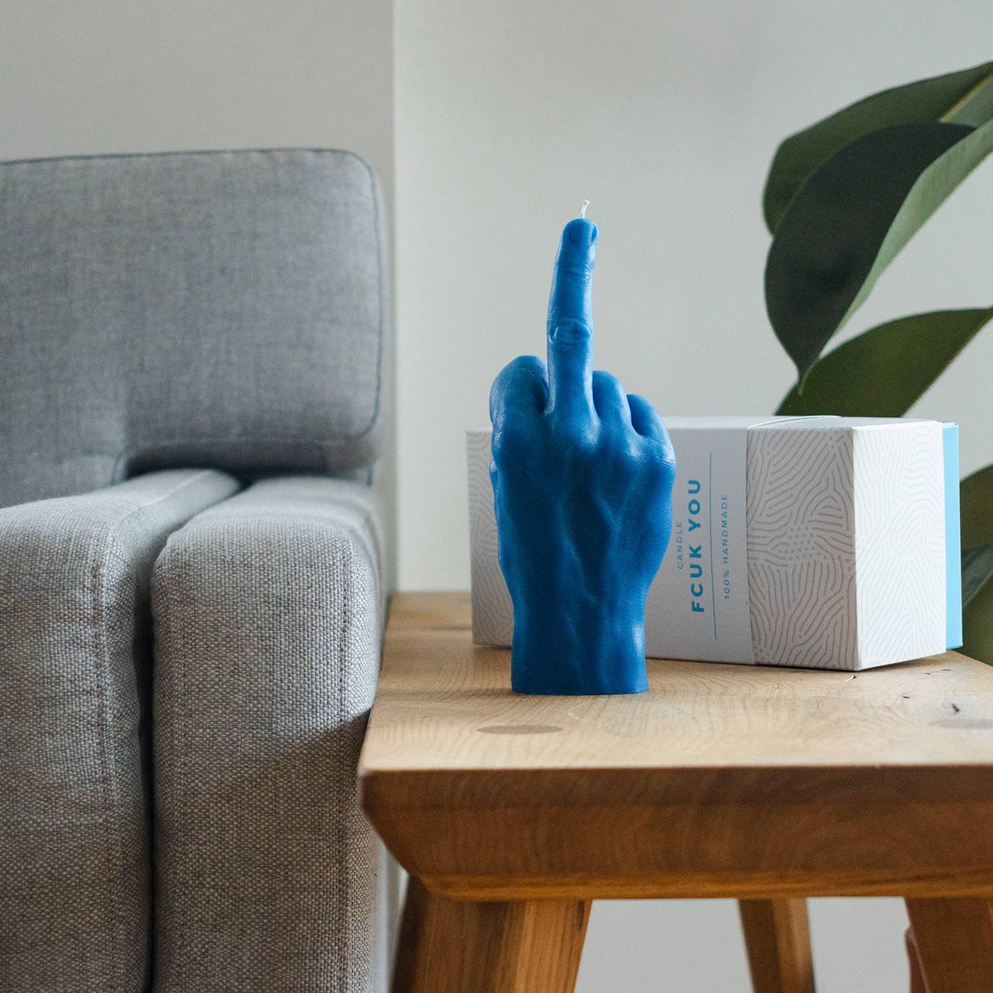 Original CandleHand F*ck You Candle - Lifesize & Full detail: Neon Orange
