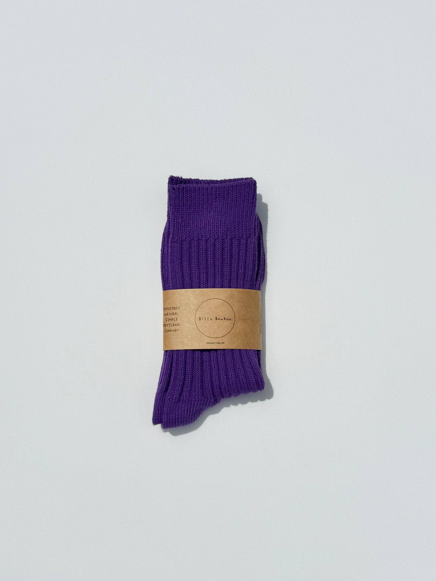RIBBED COTTON HIGH SOCKS - Crystal bright: Leaf 🍃