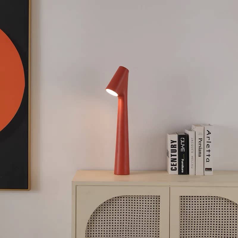 Nordic Metal Portable Dimmable Table Beside Lamp Nursery: White