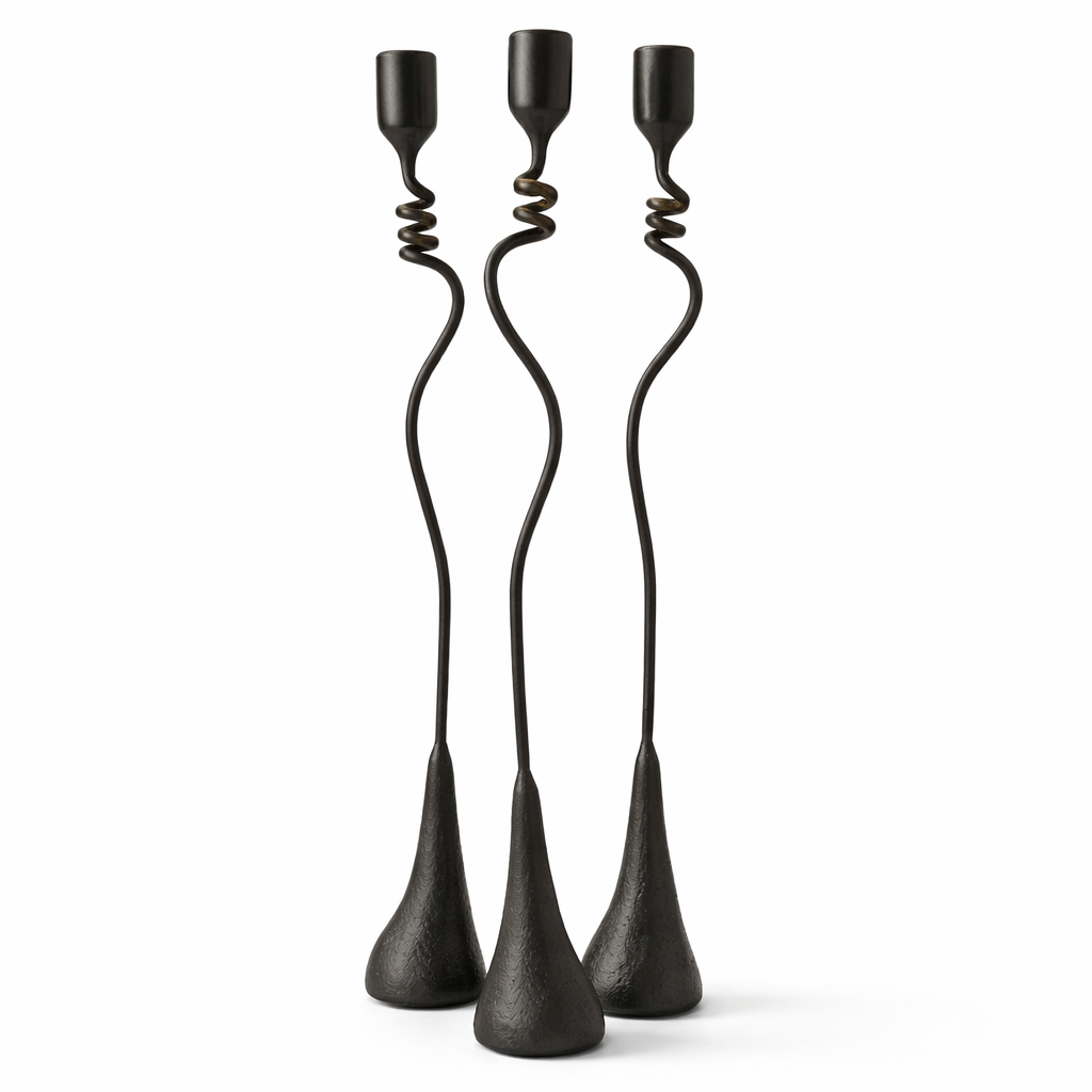 7/8” Cats & Jasmine Candlestick 