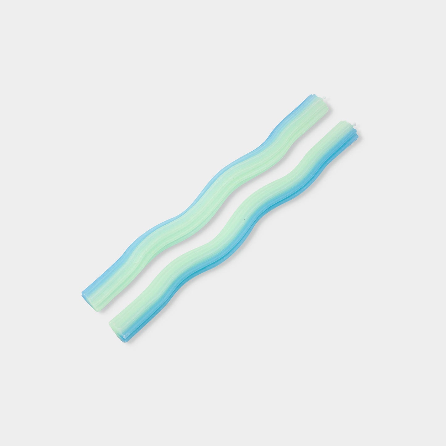 Wiggle Candles - Mint (2 Pack) - 11" Vibrant Taper Candles
