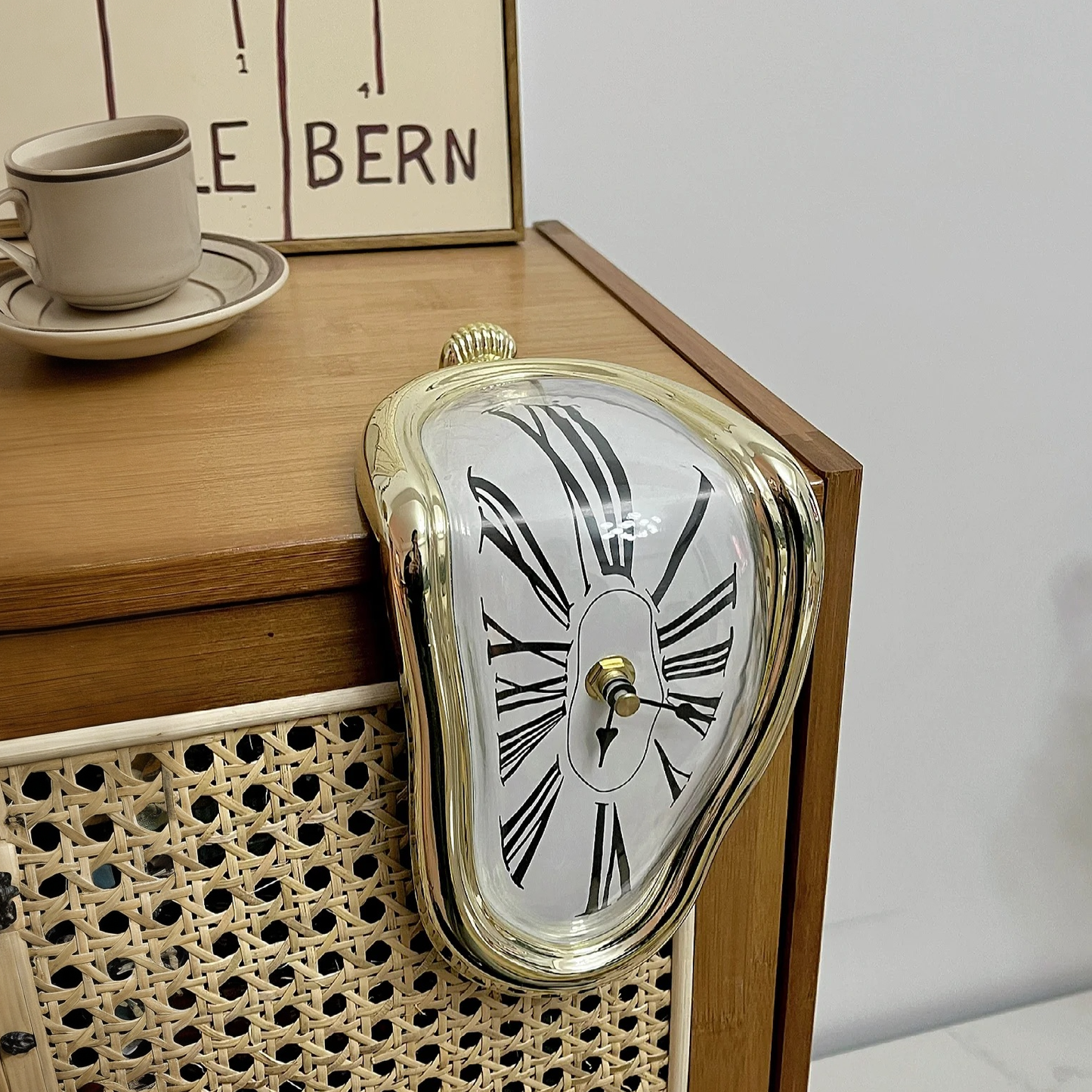 DALI MELTING CLOCK: Silver