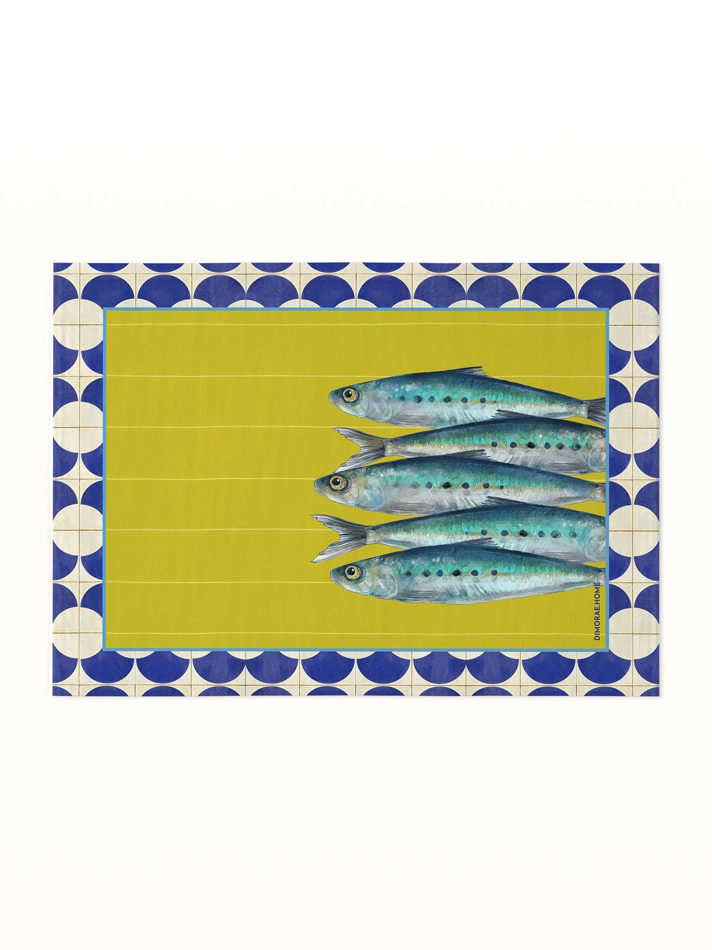 SEA Masonite Placemat - Sardines: Round