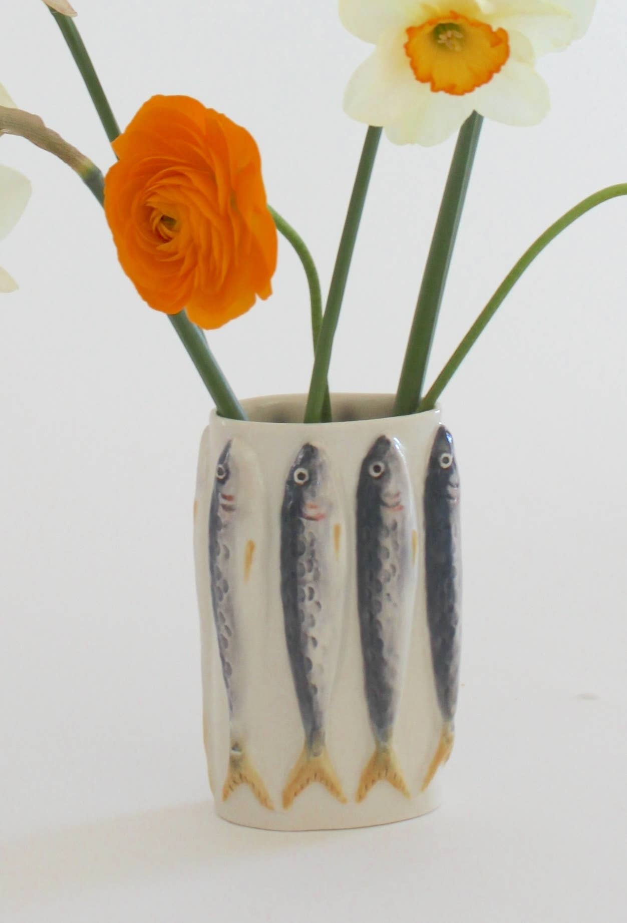 Porcelain Sardine Vase