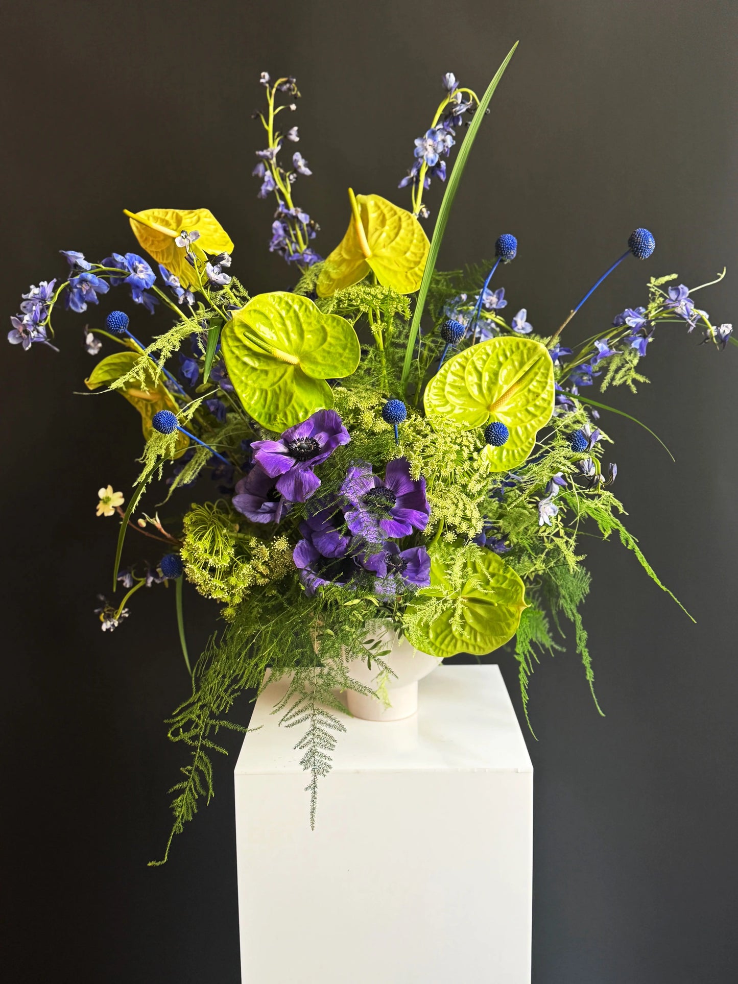 Cool Tone Floral Arrangement