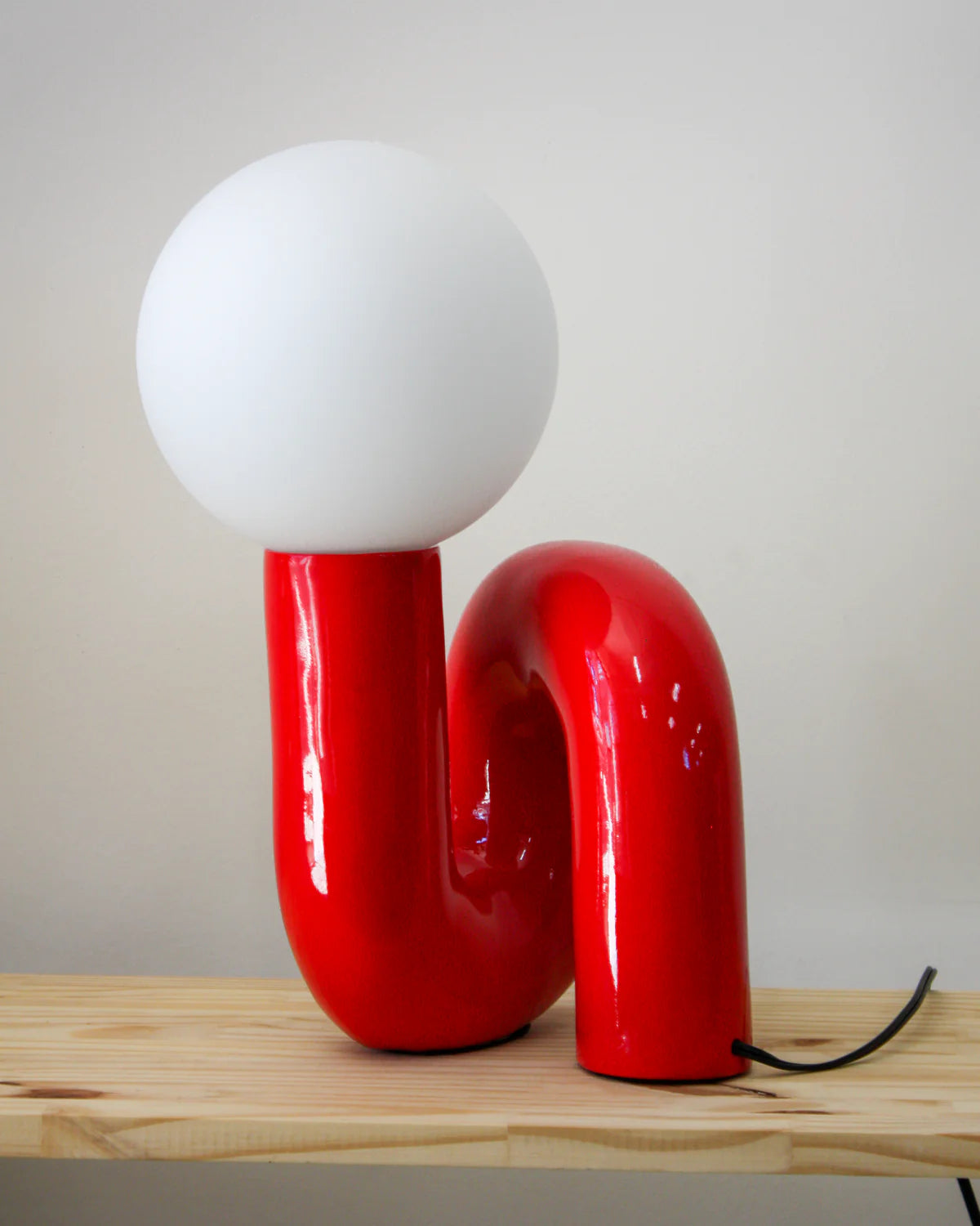 Red Spiral Lamp