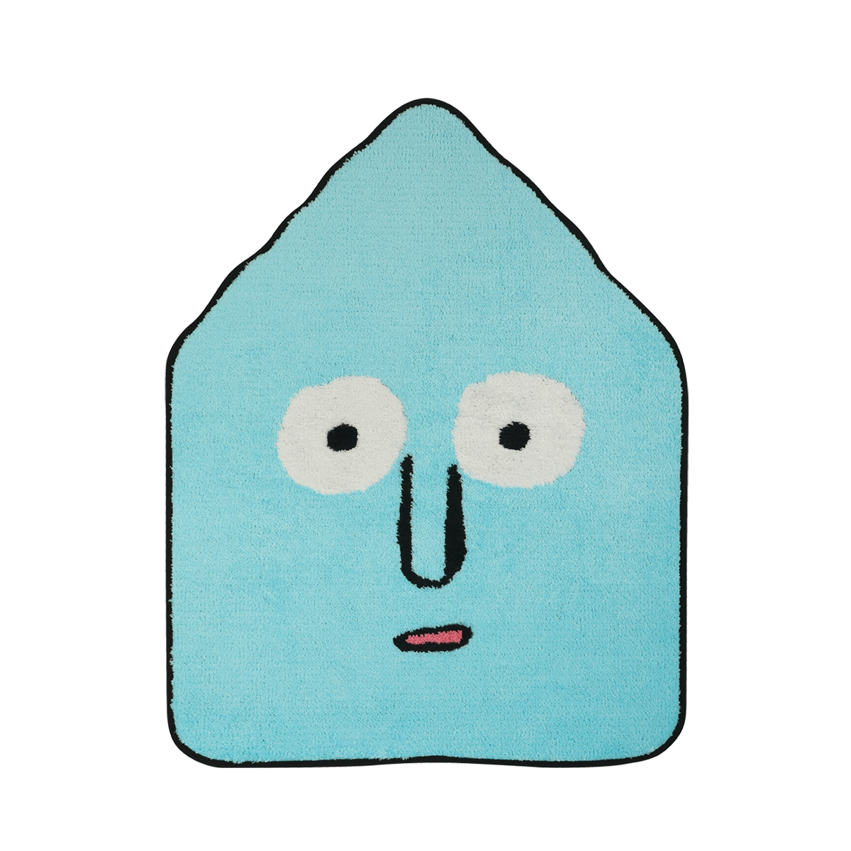 Blue triangle rug