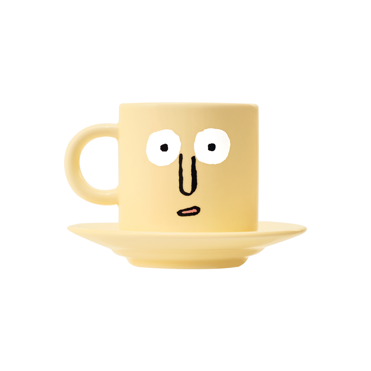 Beige/yellow Nou Nou espresso cup
