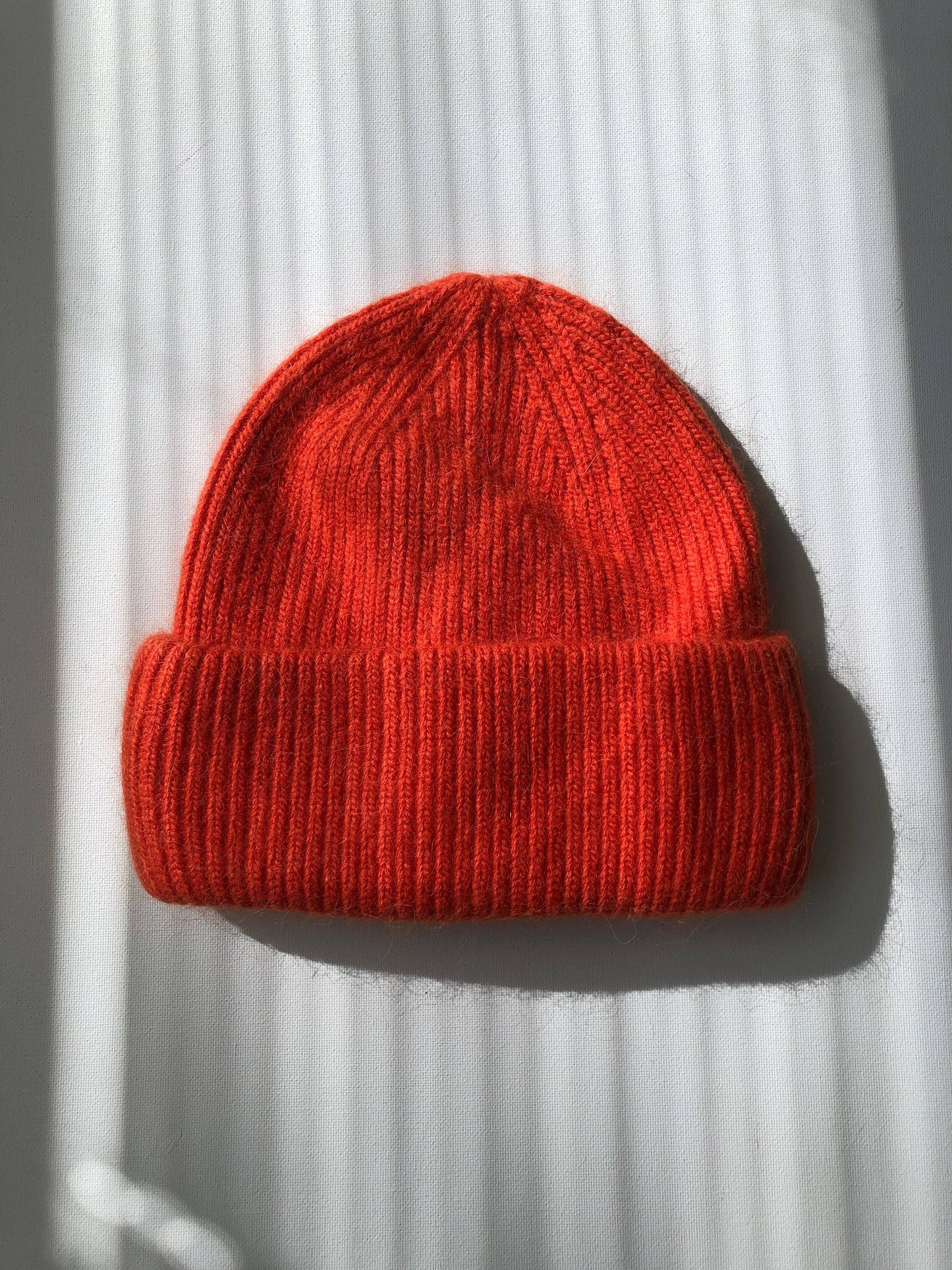 ROYAL ANGORA WOOL BEANIE - crystal brights: Crystal red