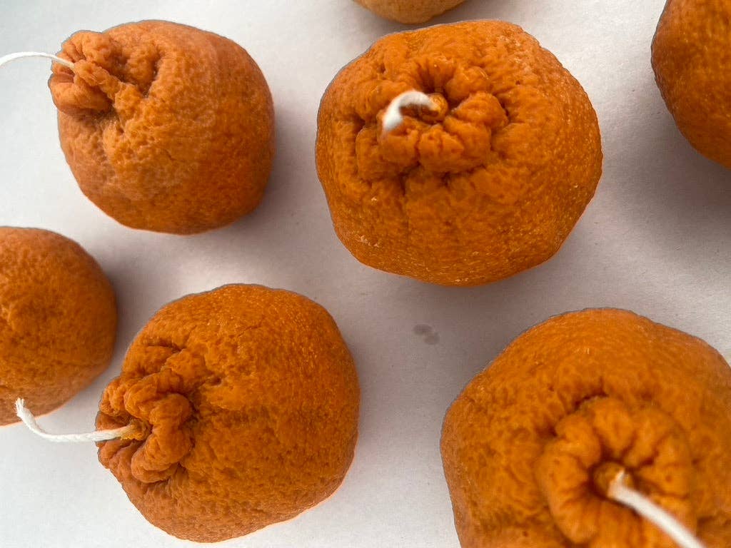 Orange Candle: Orange / Limón Squeeze Lemon + Lemon verbena / Large