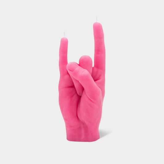 Original CandleHand You Rock Candle - Lifesize & Full Detail: Pink
