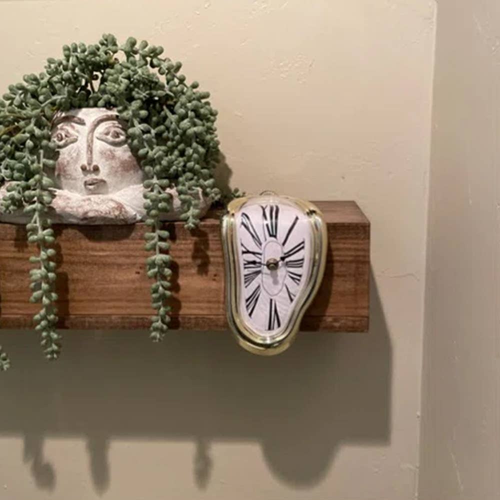 DALI MELTING CLOCK: Silver
