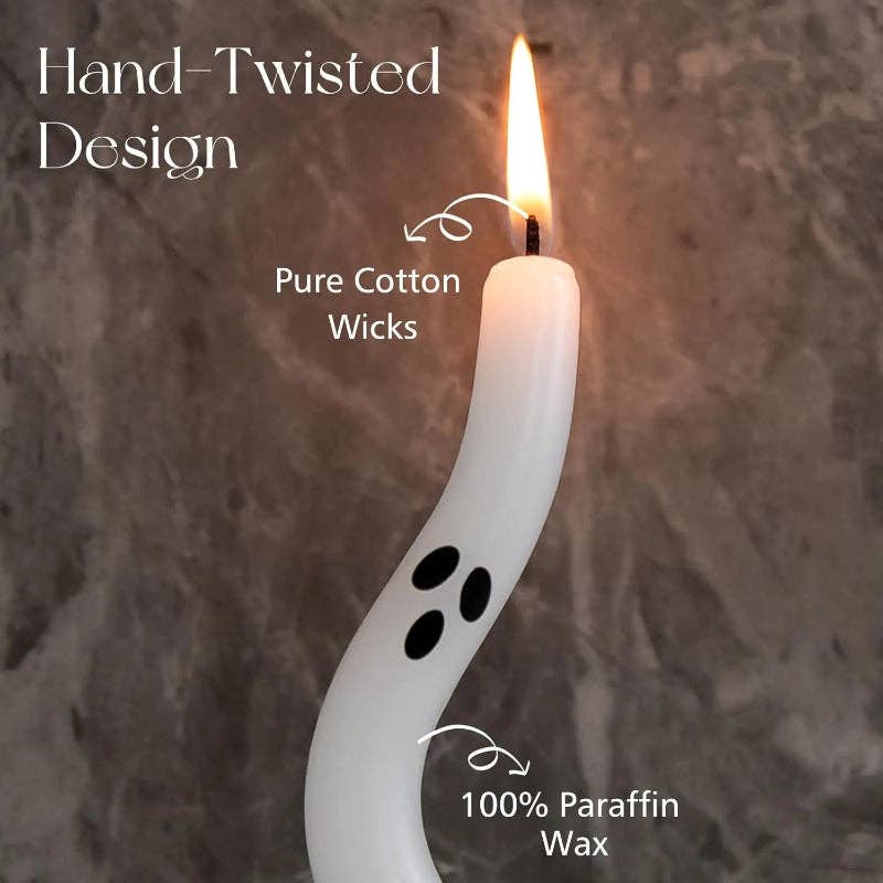Ghost Taper Candle