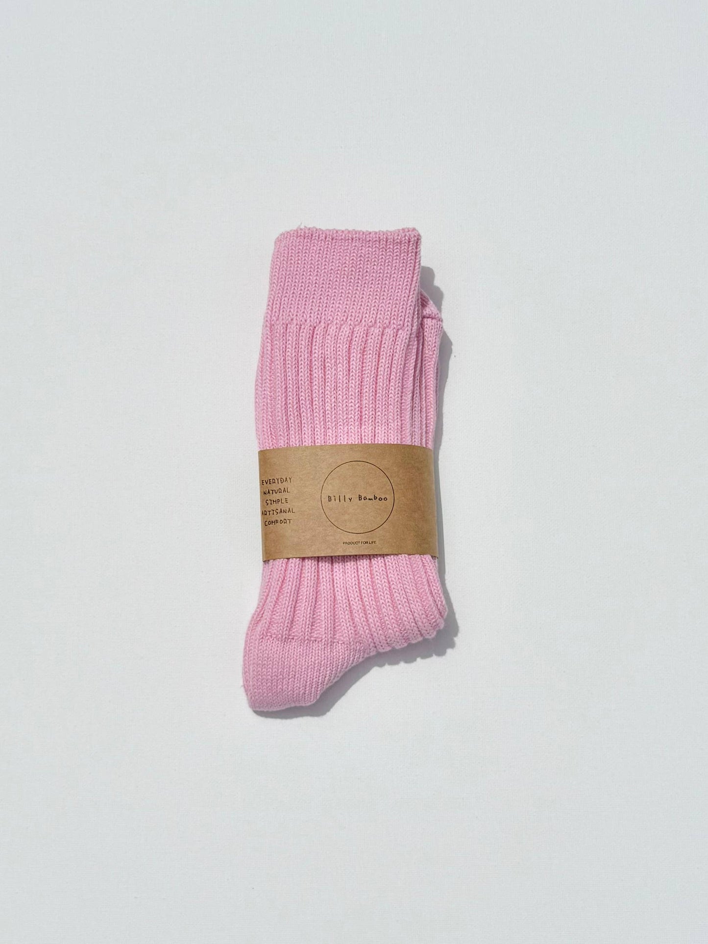 RIBBED COTTON HIGH SOCKS - Crystal bright: Ocean 🌊
