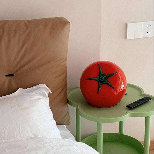 3 Color Dimmable Cute Table Lamp Night Light: Red