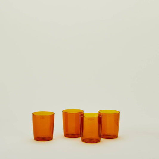 ESSENTIAL GLASSWARE - SET OF 4, TERRACOTTA: MEDIUM