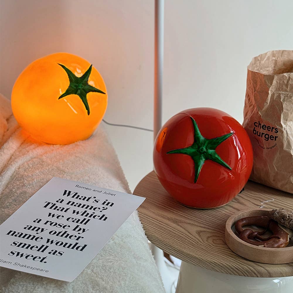 3 Color Dimmable Cute Table Lamp Night Light: Red