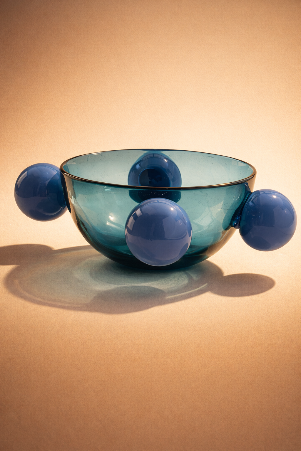 Tezon II Bowl by MESO: 4.5" H. x 11" D. / Recycled Glass