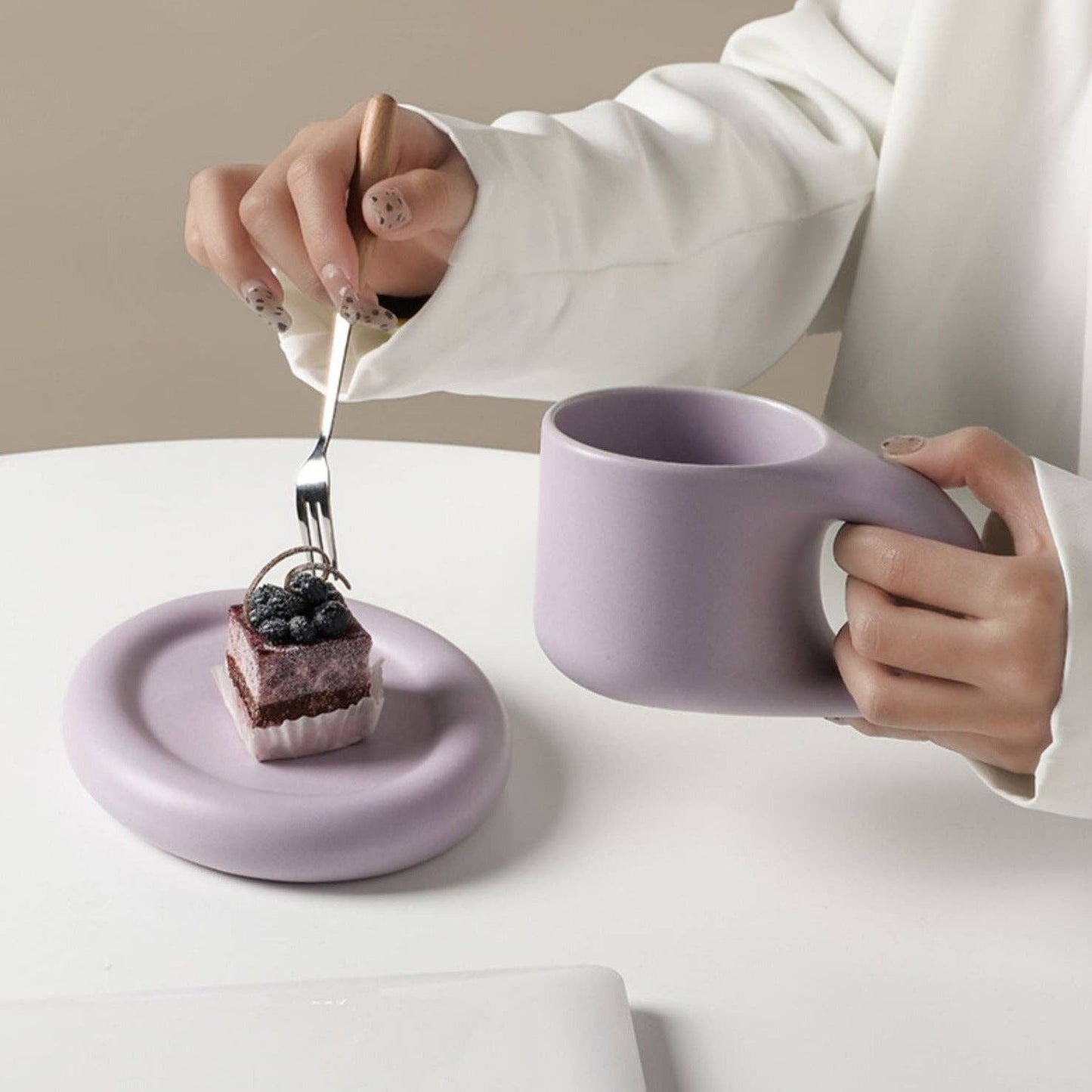 Bauhaus Mug Set: Pink