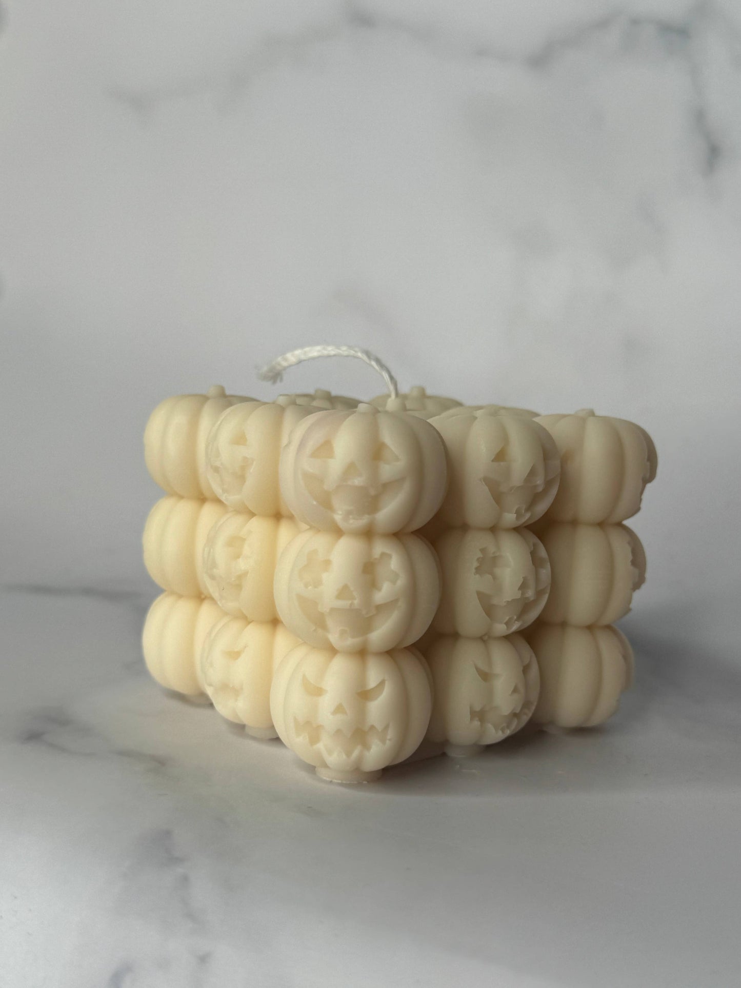 Pumpkin stack bubble candle: Yellow / Apple-solutely Apple + persimmon + Citron
