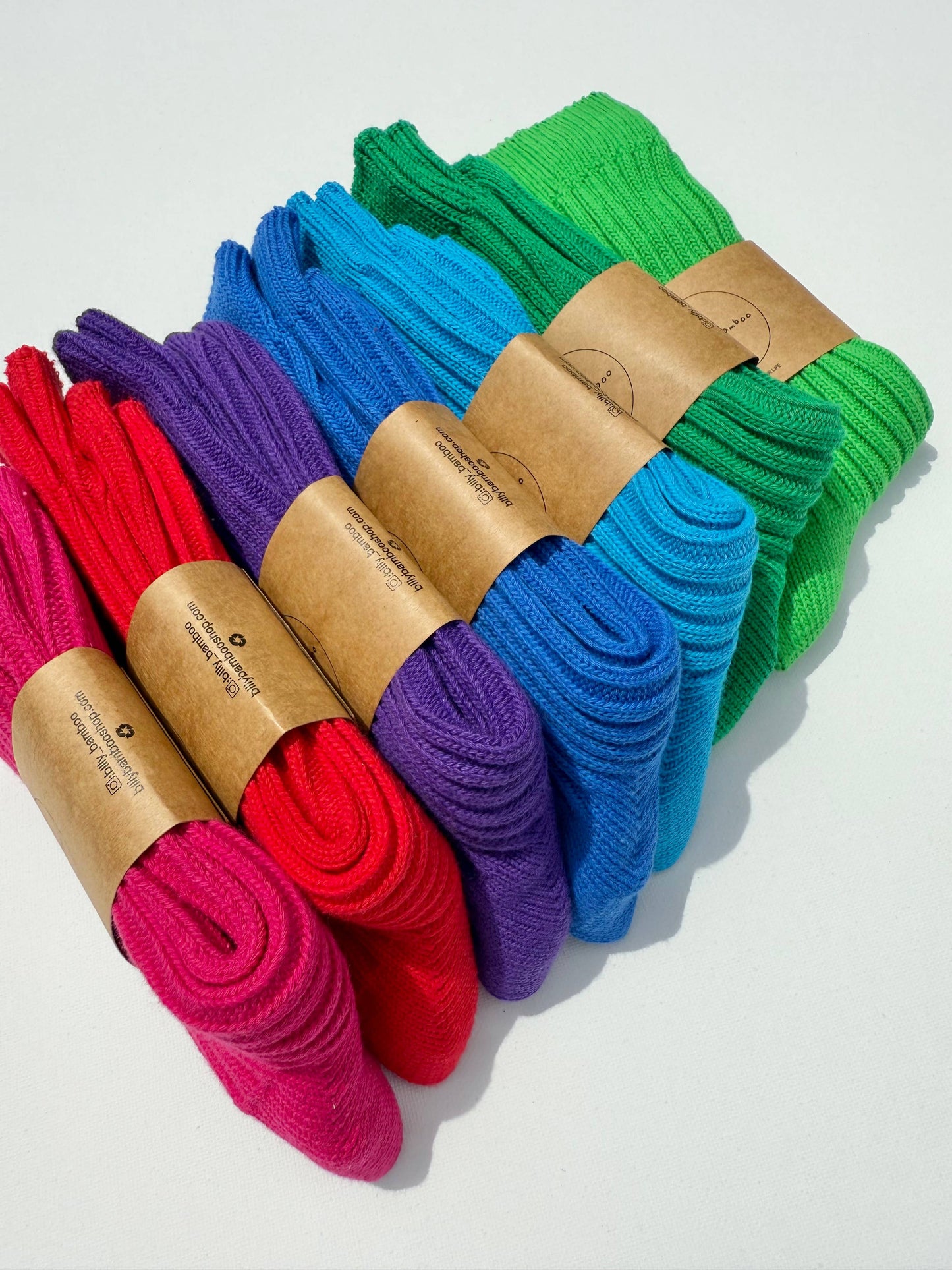 RIBBED COTTON HIGH SOCKS - Crystal bright: Red apple 🍎