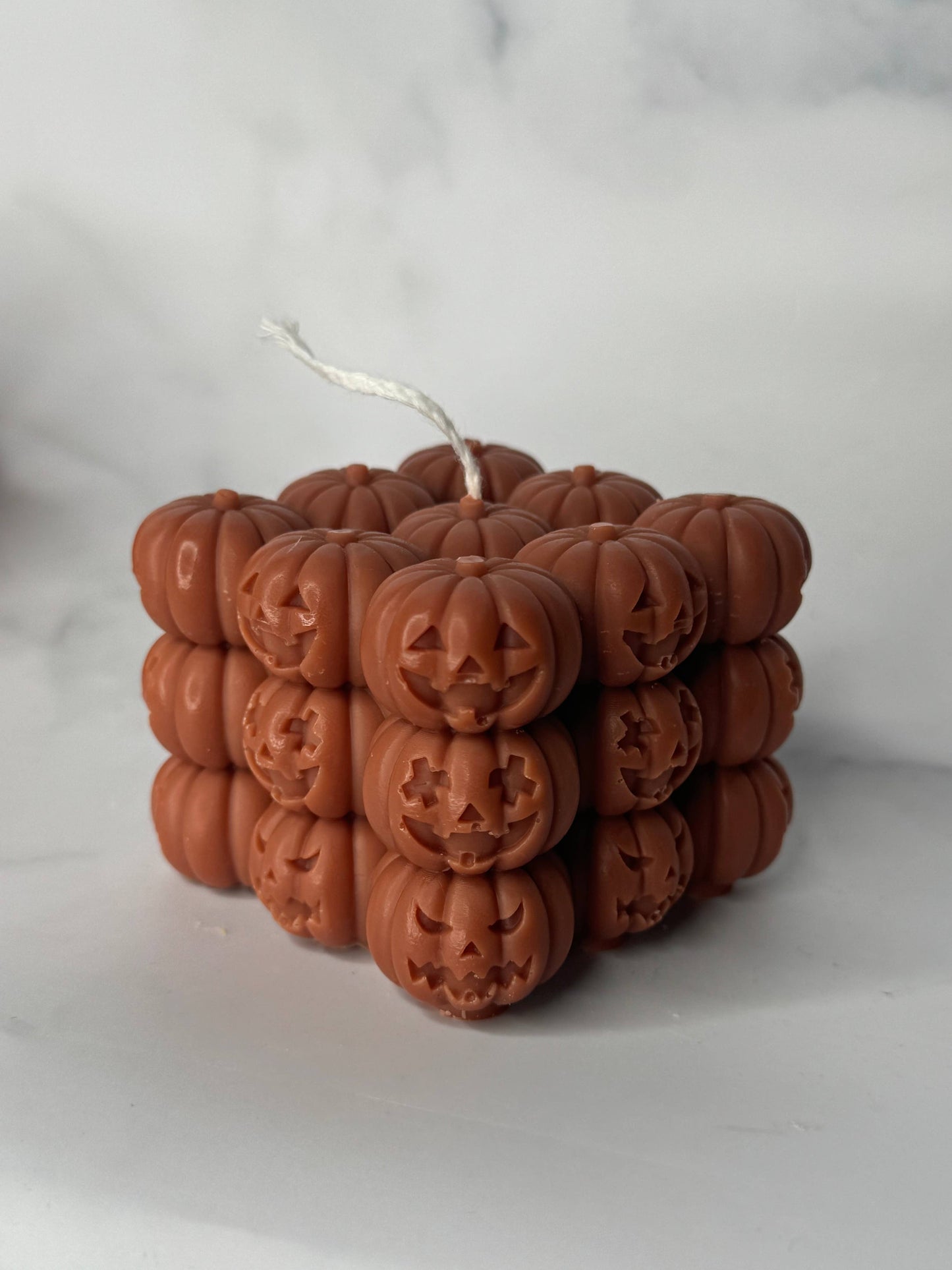 Pumpkin stack bubble candle: Yellow / Apple-solutely Apple + persimmon + Citron