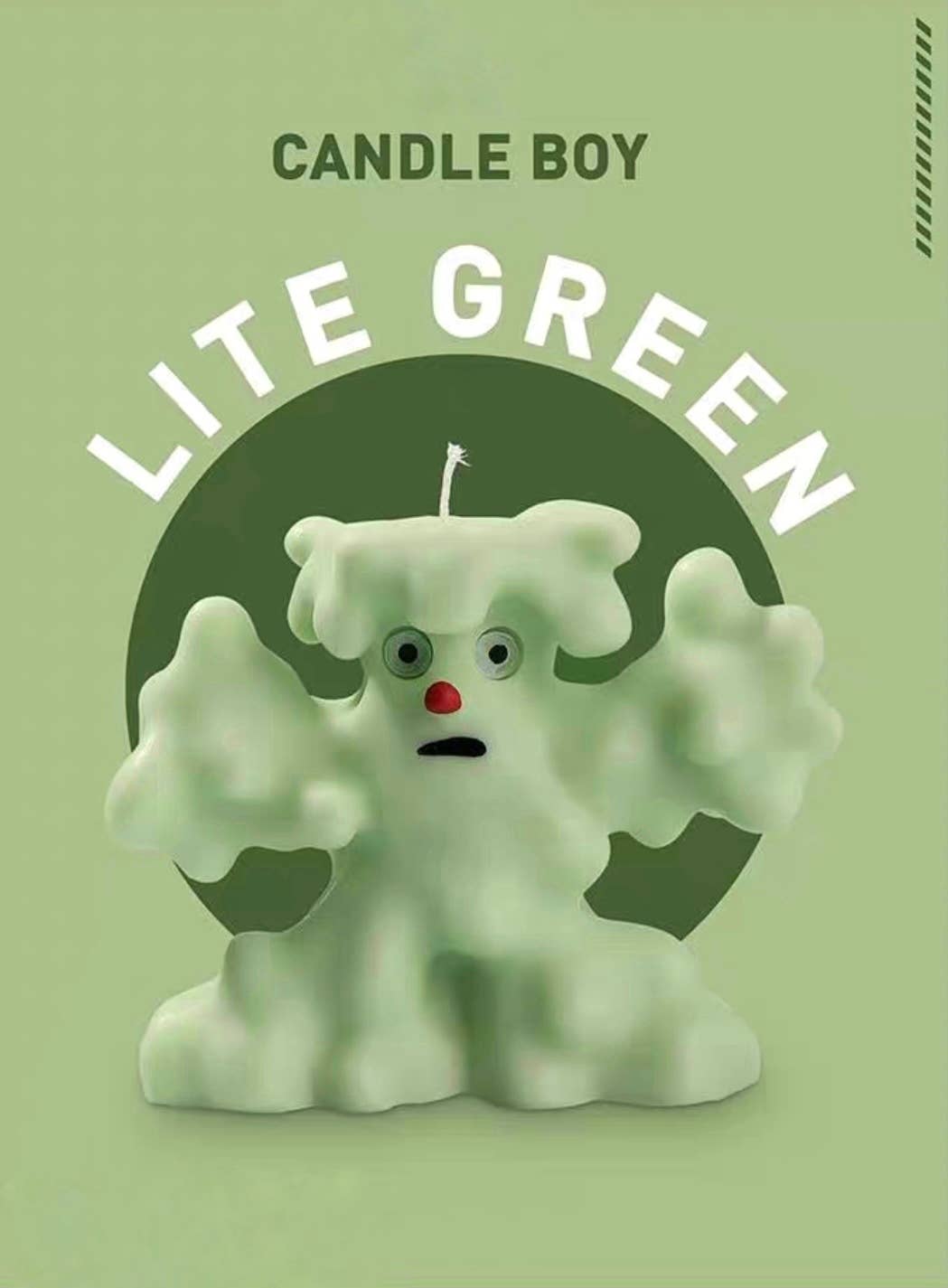 Lil Monster Halloween Decorative Soy Wax Scented Candle: Pear & Freesia