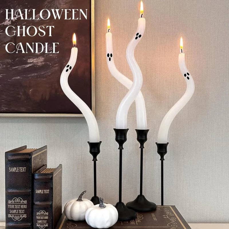 Ghost Taper Candle