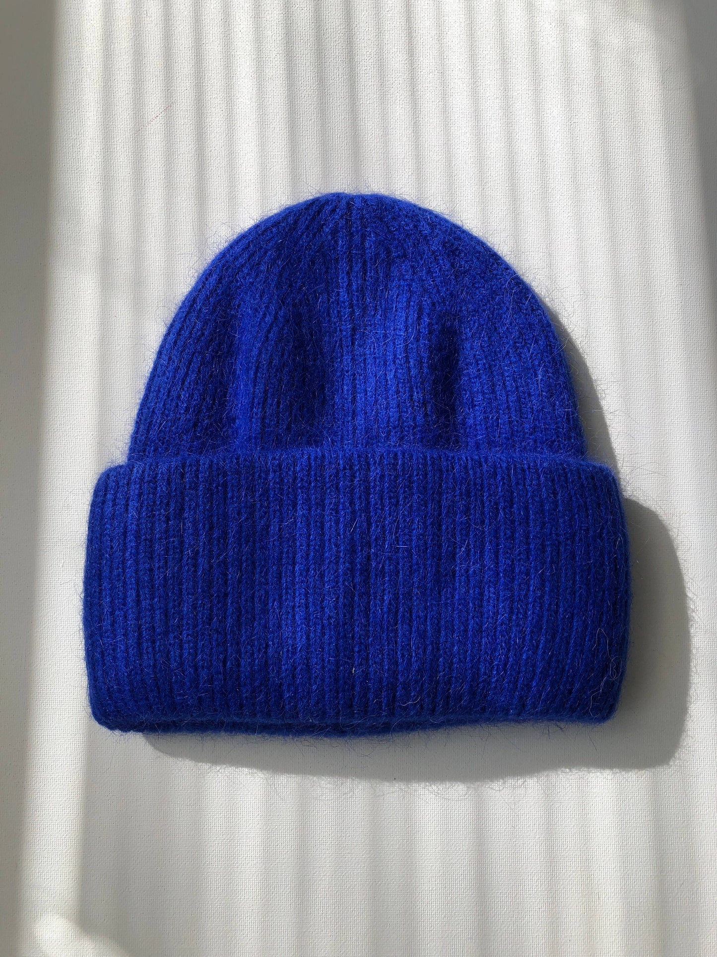 ROYAL ANGORA WOOL BEANIE - crystal brights: Crystal red