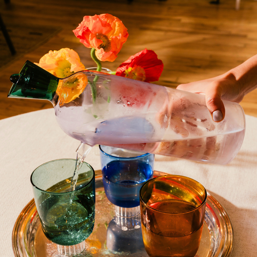 Whimsical Water Carafe: Lilac