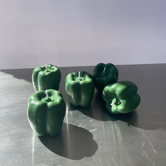 Bell Pepper Candle - Green: Green / Pepper / Single Bell Pepper