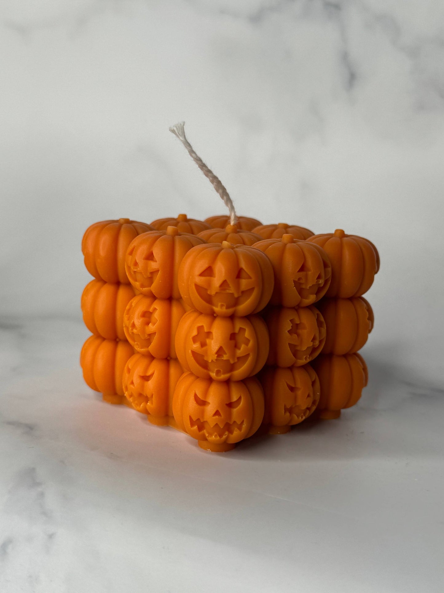 Pumpkin stack bubble candle: Yellow / Apple-solutely Apple + persimmon + Citron