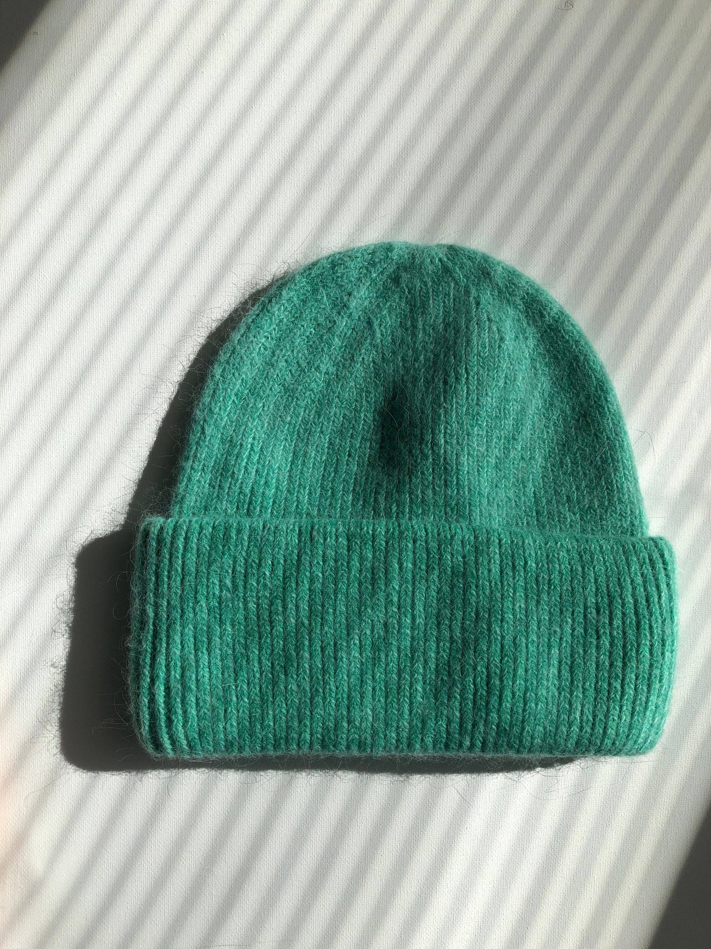 ROYAL ANGORA WOOL BEANIE - crystal brights: Crystal red
