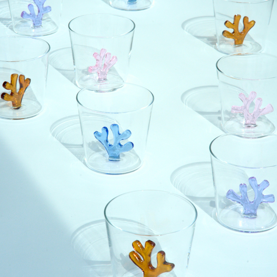 Whimsical Tumbler Glasses | Set of Four: Mixed