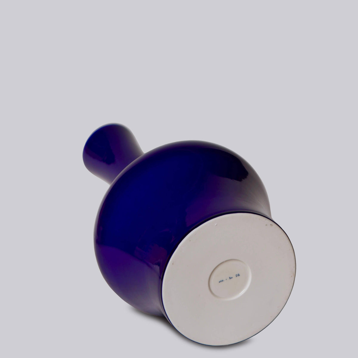 Large Glossy Indigo Porcelain Beauty Vase