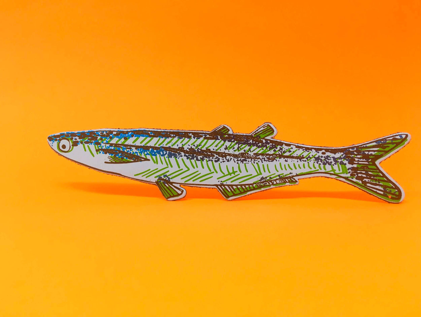 Fish "Any Fin is Possible" Bookmark: Cornflower Blue