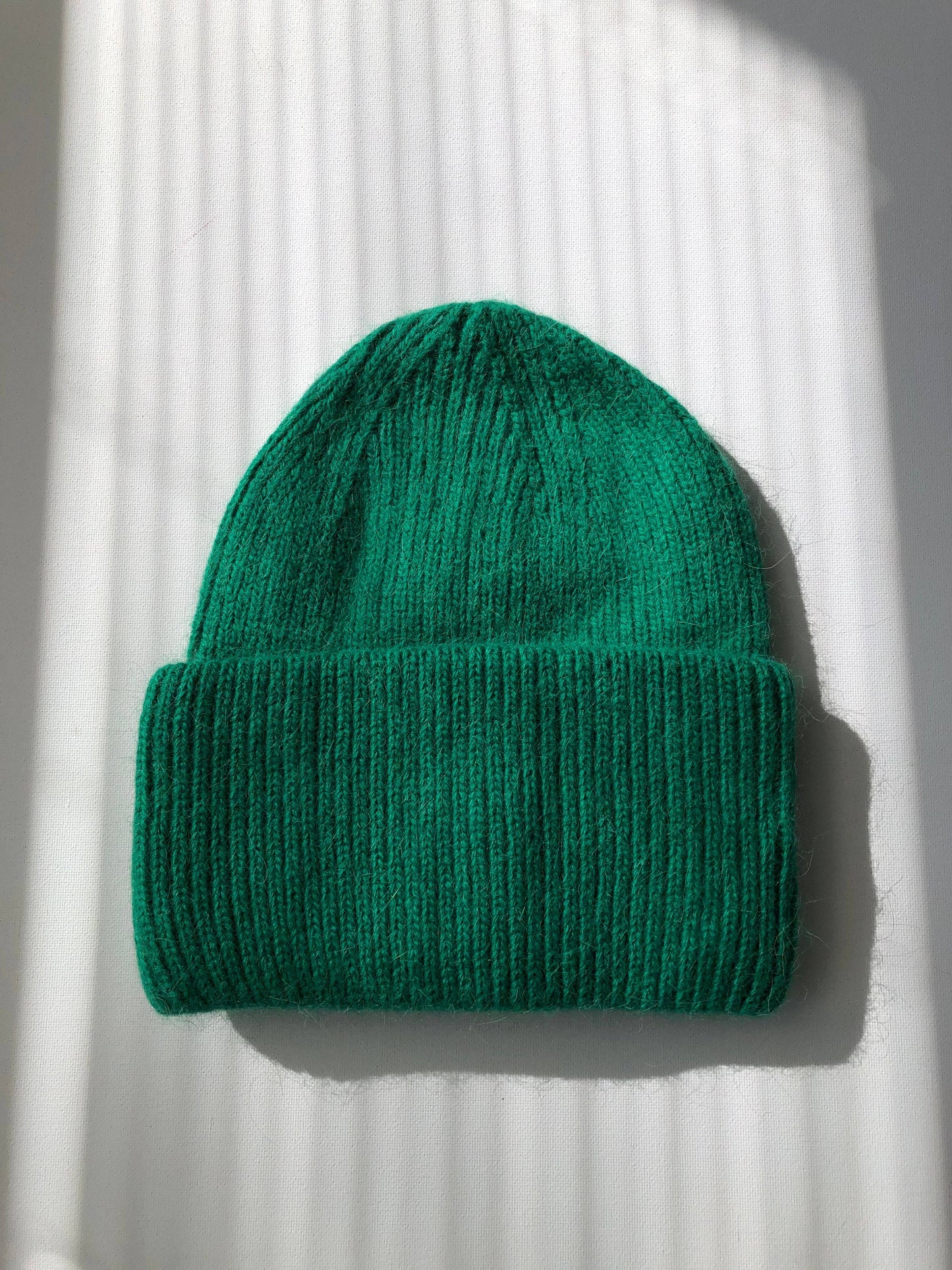 ROYAL ANGORA WOOL BEANIE - crystal brights: Crystal red