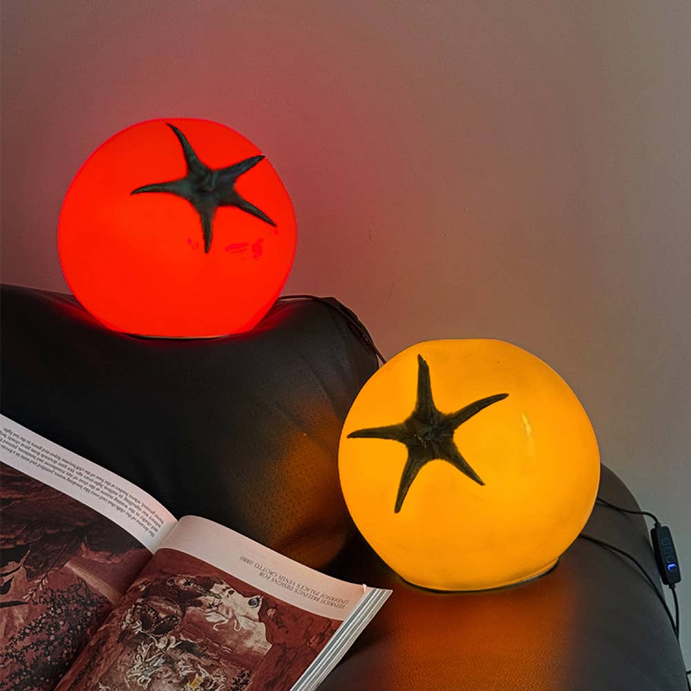 3 Color Dimmable Cute Table Lamp Night Light: Red