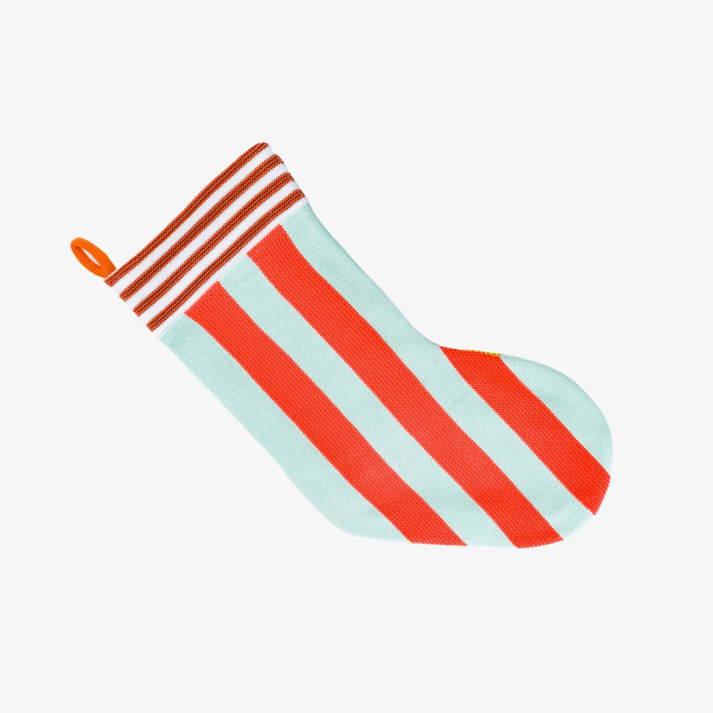 Super Stripe Holiday Stocking: Blue Blush